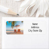 ÉTIQUETTES DE ADRESSE POUR L'AMOUREUX DE LA PLAGE* (En situation)