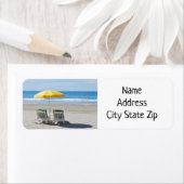 ÉTIQUETTES DE ADRESSE POUR L'AMOUREUX DE LA PLAGE* (En situation)