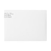 Étiquettes de adresse pourpres d'enveloppe (Devant)