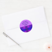 Étiquettes de adresse pourpres et bleus (Enveloppe)