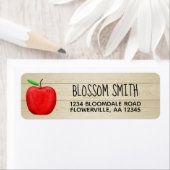 Étiquettes de adresse Red Apple (En situation)