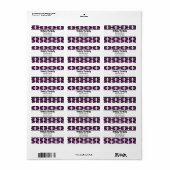 Étiquettes de adresse rétro (Feuille entière)