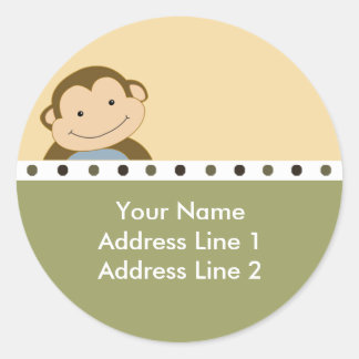 Étiquettes de adresse rondes | scellés de l'envelo