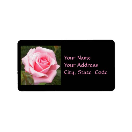 Étiquettes de adresse roses (Devant)