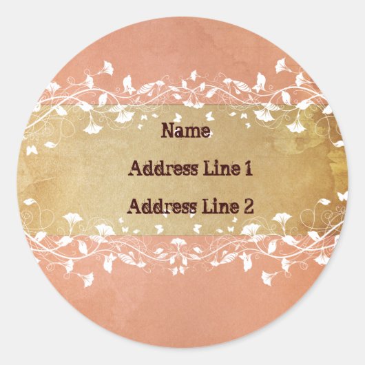 Étiquettes de adresse roses (Devant)