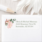 Étiquettes de adresse Roses (En situation)