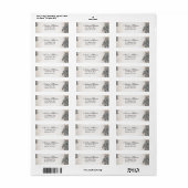 Étiquettes de adresse Roses Vintages (Feuille entière)