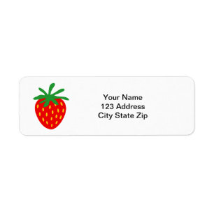 Étiquettes de adresse rouges de retour fait sur