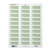 Étiquettes de adresse RSVP stylés (Feuille entière)