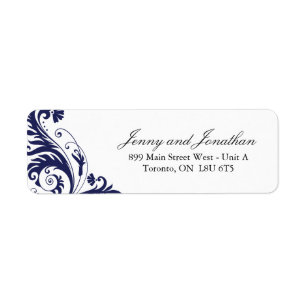 Étiquettes de adresse RSVP stylés