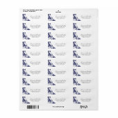 Étiquettes de adresse RSVP stylés (Feuille entière)