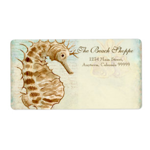 Étiquettes de adresse - Sea Horse Coastal Beach
