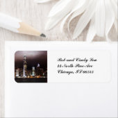 Étiquettes de adresse Skyline de ville (En situation)