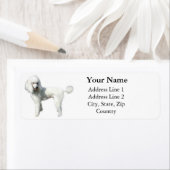 Étiquettes de adresse standard de caniche (En situation)