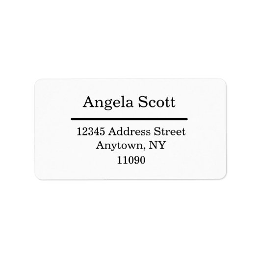 Étiquettes de adresse, Stickers Adresse de retour (Devant)