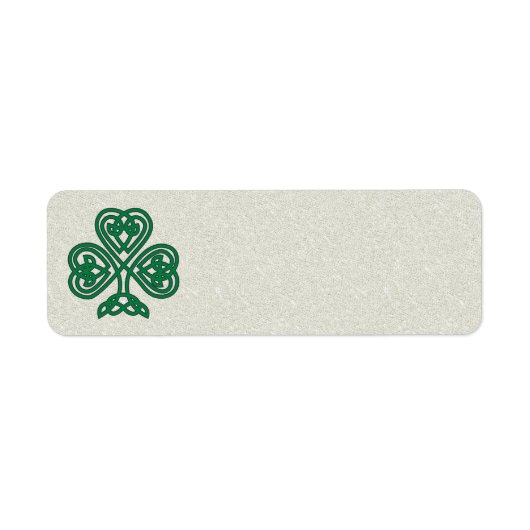 ÉTIQUETTES DE ADRESSE SYMBOLE SHAMROCK IRLANDAIS (Devant)