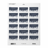 Étiquettes de adresse urbains (Feuille entière)