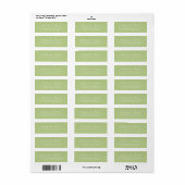 Étiquettes de adresse verts Apple (Feuille entière)