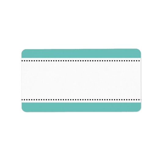 Étiquettes de adresse vierges imprimables avec bor (Devant)