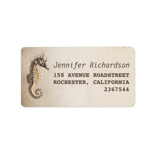étiquettes de adresse vintages (Devant)