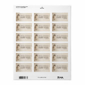 étiquettes de adresse vintages (Feuille entière)