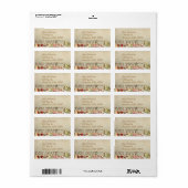 Étiquettes de adresse vintages "croyez" (Feuille entière)