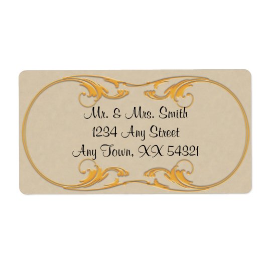 Étiquettes de adresse vintages - grands (Devant)