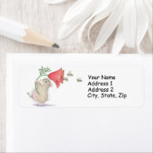 Étiquettes de adresse Wee Poppets® (En situation)