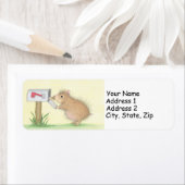 Étiquettes de adresse Wee Poppets® (En situation)