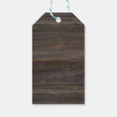 étiquettes de baby shower de l'ours de bois rustiq (Dos)