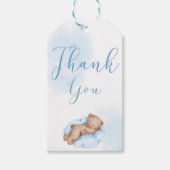 Étiquettes de Baby shower d'ours Merci (Devant)