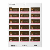 Étiquettes de Ballerina (Feuille entière)