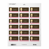 Étiquettes de Ballerina (Feuille entière)