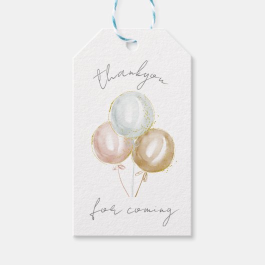 Étiquettes de ballons de remerciement (Devant)
