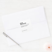 Étiquettes de Beurre de corps blanc de texte moder (Enveloppe)