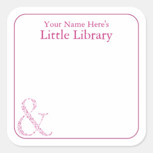 & Étiquettes de bibliothèque   Carte de vœux Livre