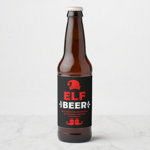 Étiquettes de bière de Noël amusantes