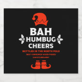 Étiquettes de bière de Noël drôles (Étiquettes simples)