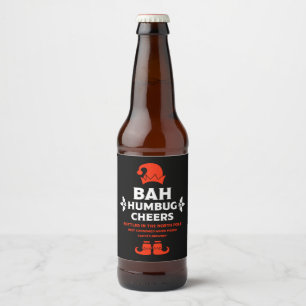 Étiquettes de bière de Noël drôles