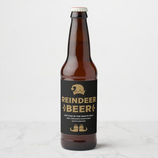 Étiquettes de bière de Noël drôles (Devant)