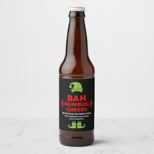 Étiquettes de bière de Noël drôles