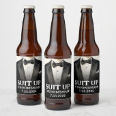 Étiquettes de bière de proposition de garçon d'hon (Bouteilles)