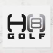 Étiquettes de bière H8 Golf  (Étiquettes simples)
