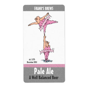 Étiquettes de bière Homebrew avec Drôle Tutu Ca