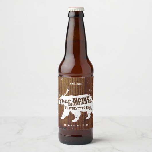 Étiquettes de bière Homebrew personnalisée (Devant)