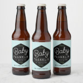 Étiquettes de bières brassées pour bébé Boho moder (Bouteilles)