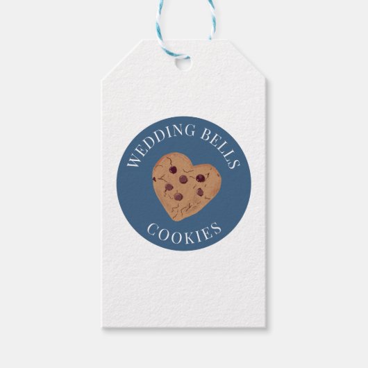 Étiquettes de biscuits Cloches de mariage | Récept (Devant)