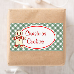 Étiquettes de biscuits de Noël au pain d'épices