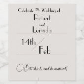 Étiquettes de boisson minimaux (Étiquettes simples)