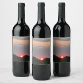 Étiquettes de boisson Sunset (Bouteilles)